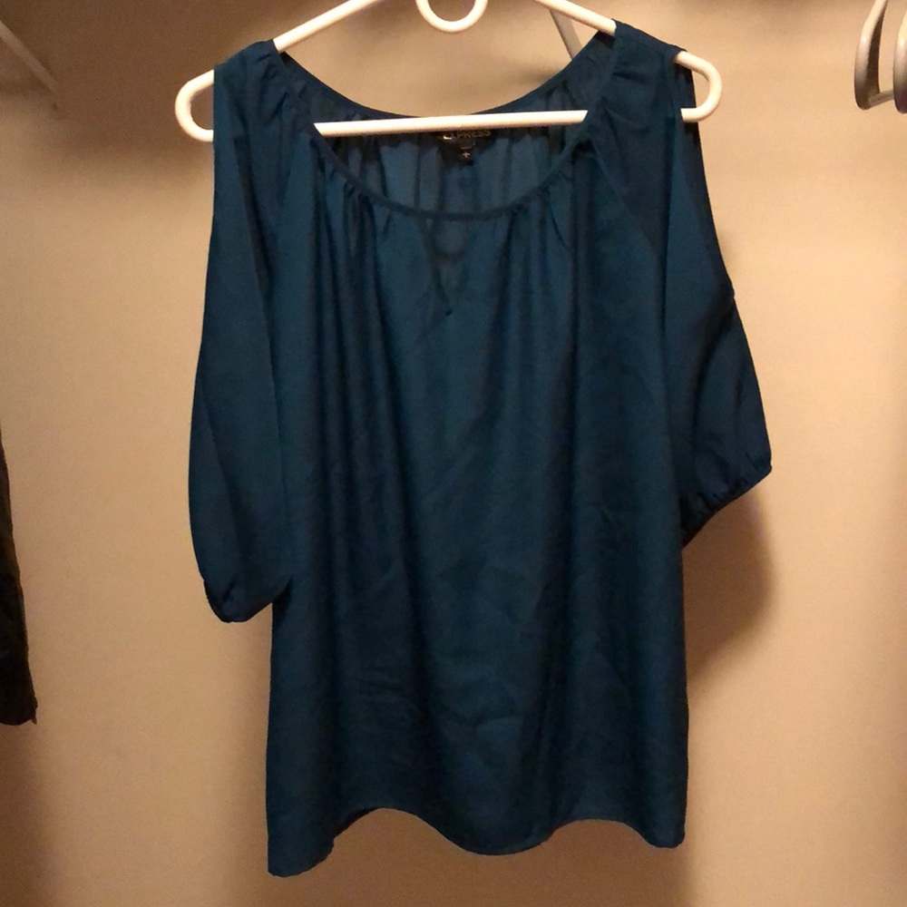 Emerald green 3/4 length sleeve shirt